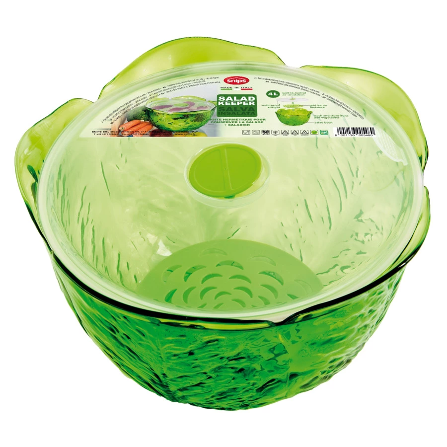 Миска для салата с крышкой SNIPS 4 л, пластик
