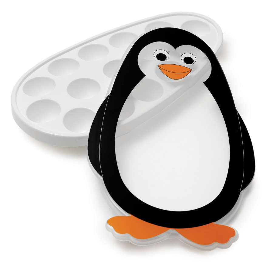 Форма для льда с крышкой SNIPS Mr.Penguin на 15 кусочков, пластик форма для льда oxo с крышкой пластик