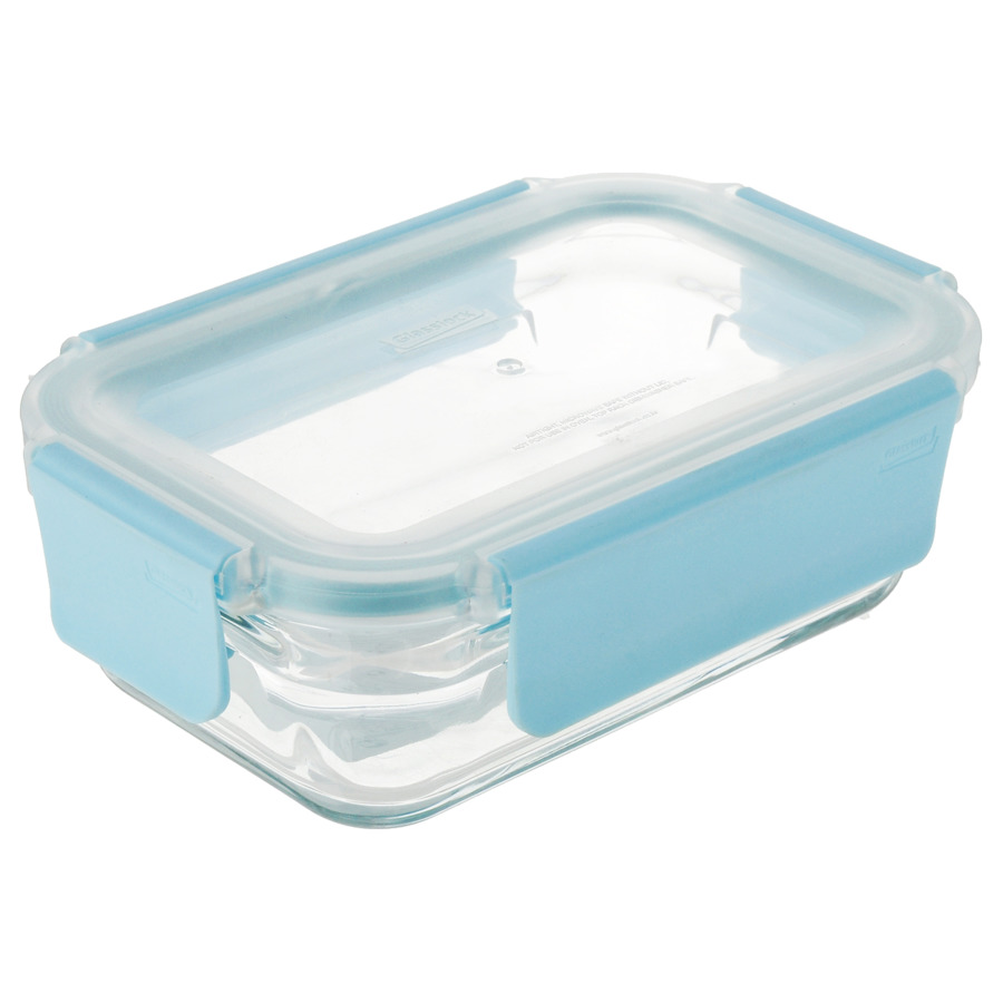 Контейнер прямоугольный Glasslock 395мл, стекло, пластик, для духовки контейнер для еды glasslock rgt 24w