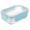 Контейнер прямоугольный Glasslock 390мл, для духовки, синий силикон, стекло