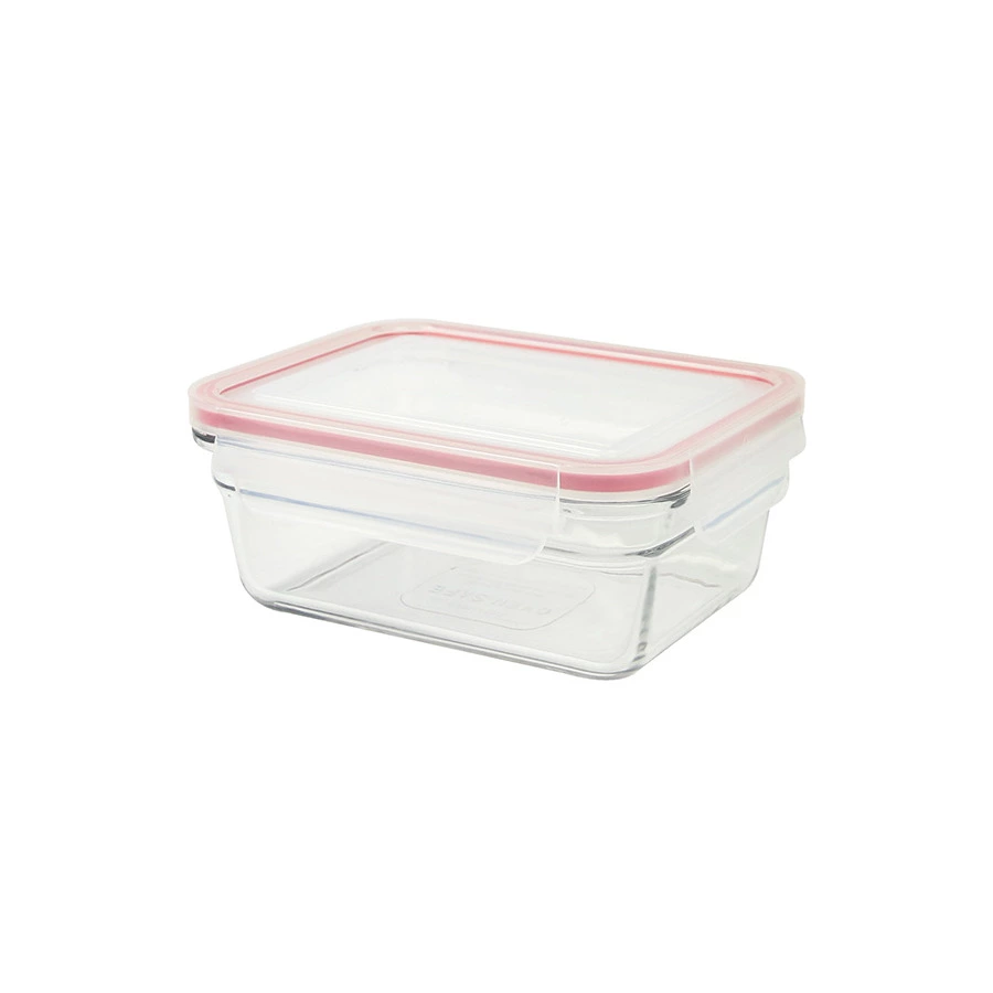 Контейнер прямоугольный Glasslock 970мл, для духовки, синий силикон, стекло