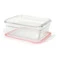 Контейнер прямоугольный Glasslock 970мл, для духовки, синий силикон, стекло
