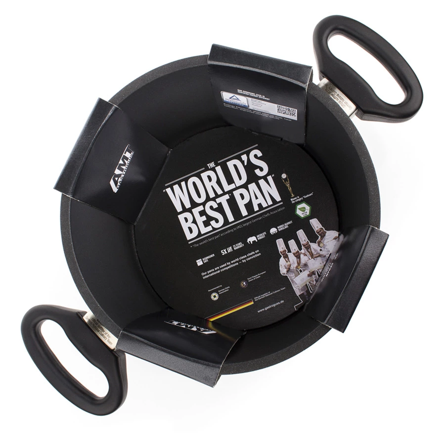 Кастрюля антипригарная AMT Frying Pans 3 л, алюминий, черная