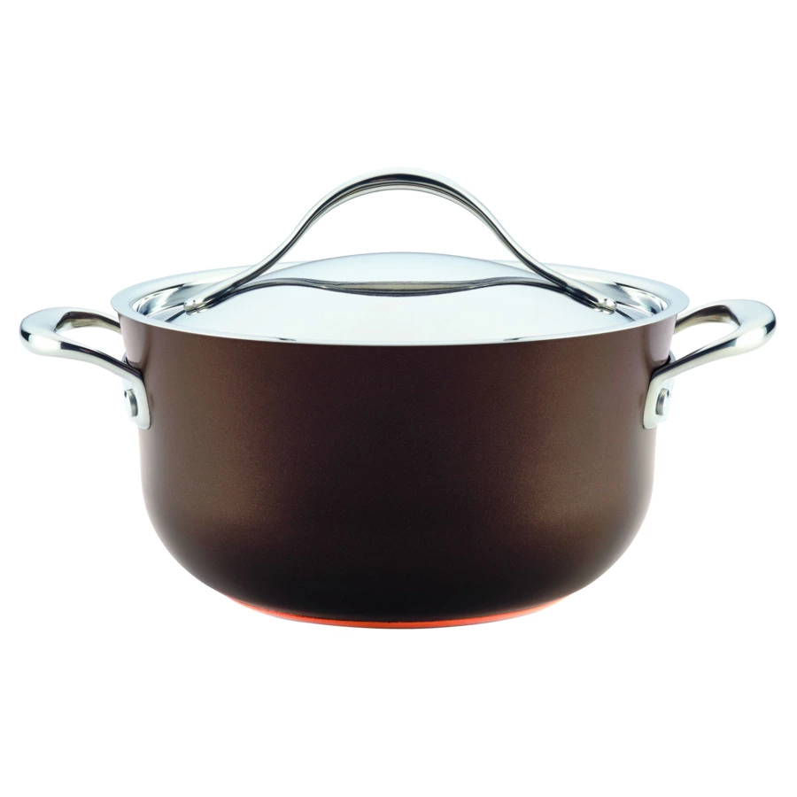 Кастрюля с крышкой Nouvelle Copper Luxe Sable 3,8л