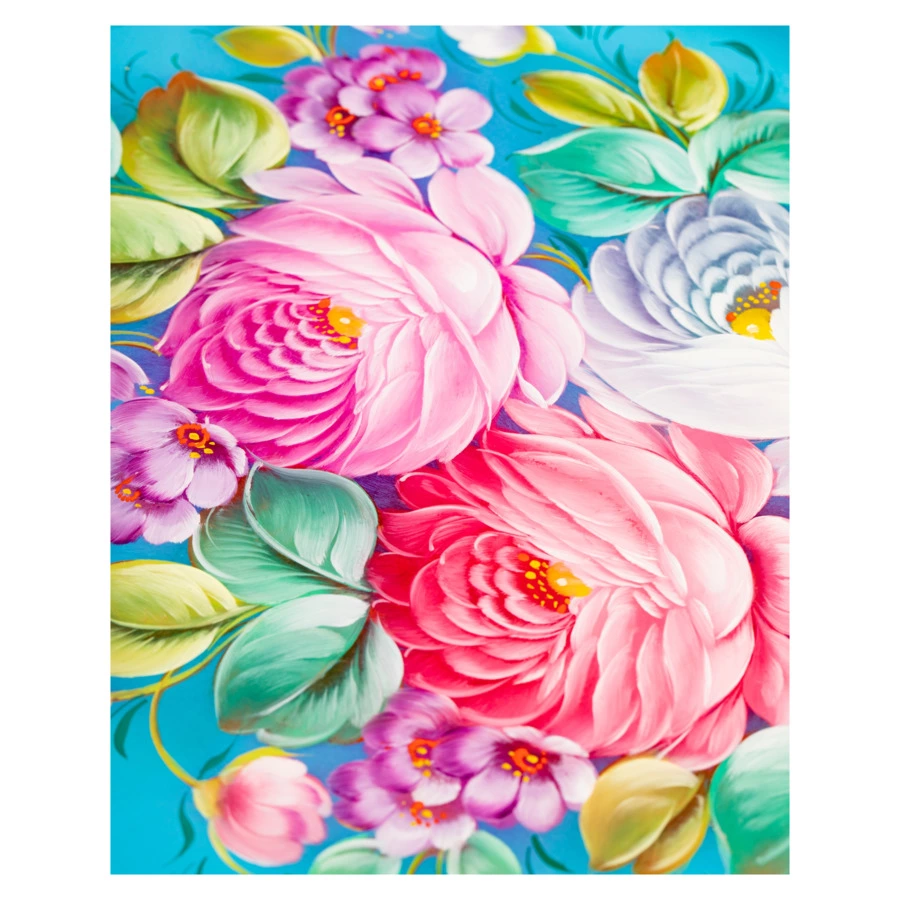 Поднос прямоугольный Жостовская фабрика декоративной росписи Праздник, 51х40 см, п/к