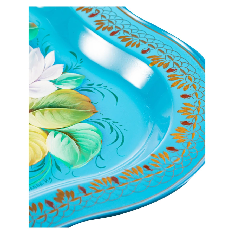 Поднос прямоугольный Жостовская фабрика декоративной росписи Праздник, 51х40 см, п/к