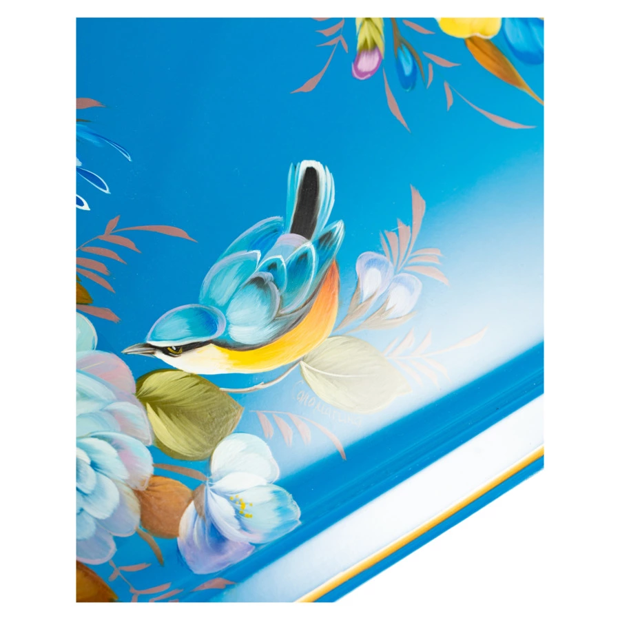 Поднос прямоугольный Жостовская фабрика декоративной росписи Канон, 53х36 см, п/к