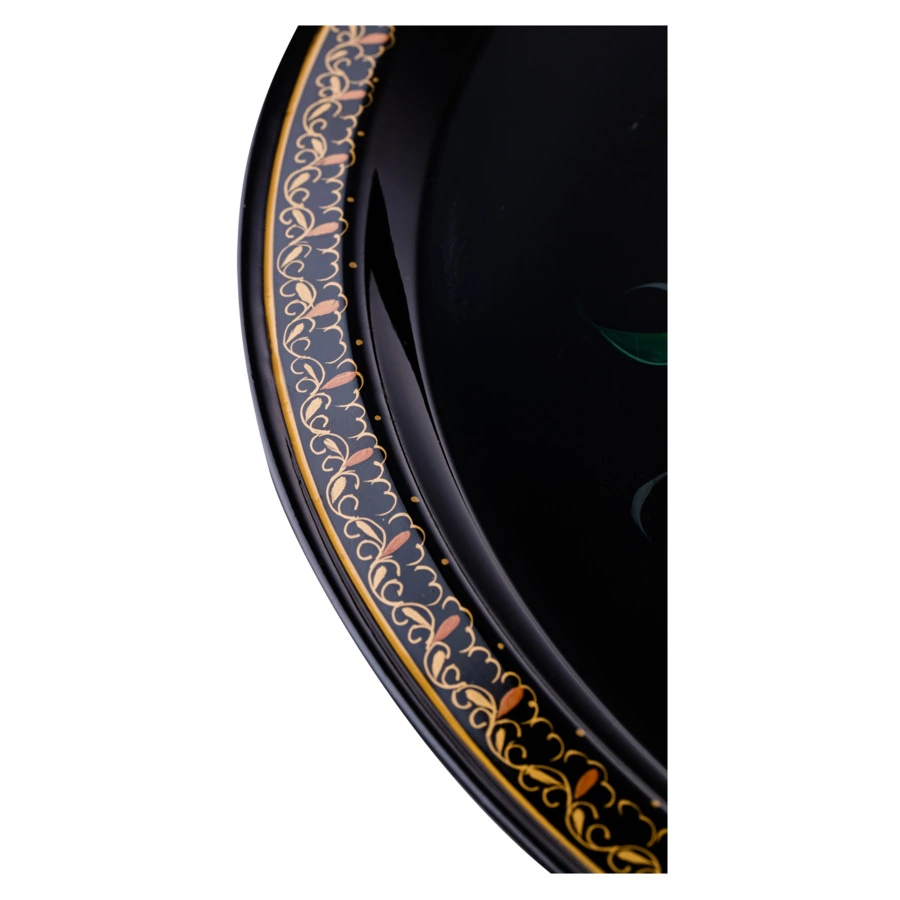 Поднос круглый Жостовская фабрика декоративной росписи Очарование, 50 см, п/к