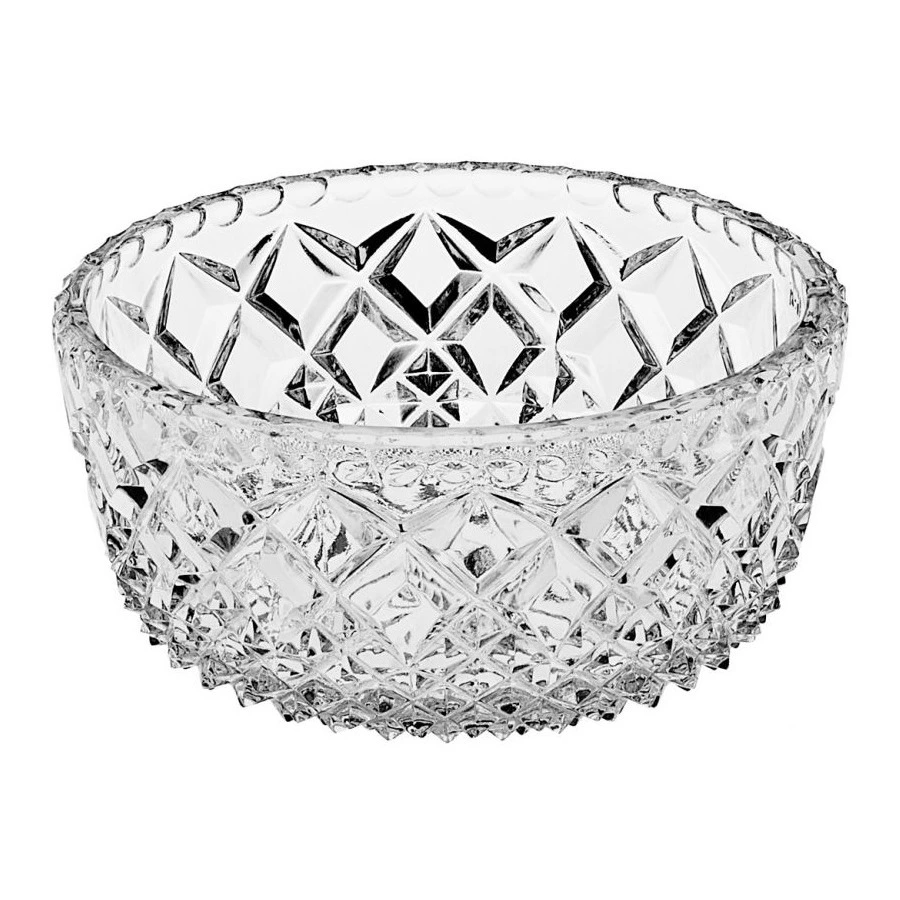 Салатник порционный Crystal Bohemia Diamond низкий, 11,6см, хрусталь