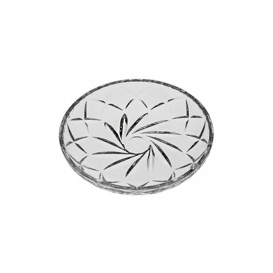 конфетница crystal bohemia pinwheel с крышкой 24 5 см Тарелка десертная Crystal Bohemia Pinwheel 18см, хрусталь