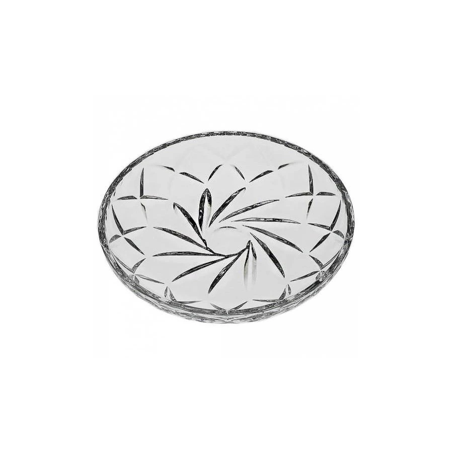 Тарелка десертная Crystal Bohemia Pinwheel 18см, хрусталь