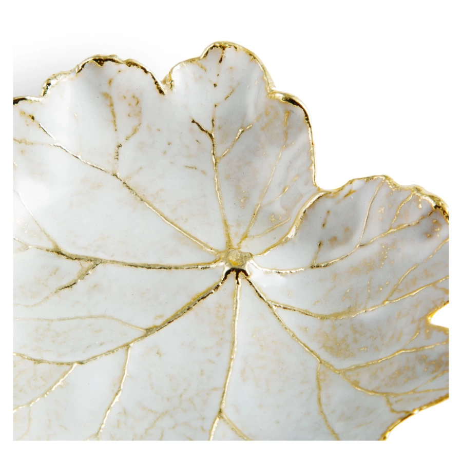 Чаша-лист Michael Aram Зимние листья. Герань 11 см, латунь