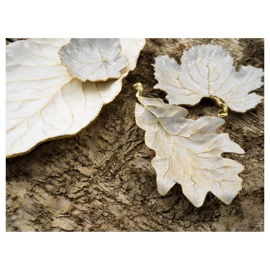 Чаша-лист Michael Aram Зимние листья. Герань 11 см, латунь