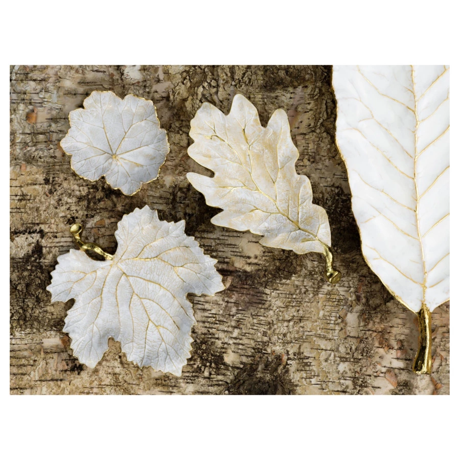 Чаша-лист Michael Aram Зимние листья. Красный дуб 25 см, латунь