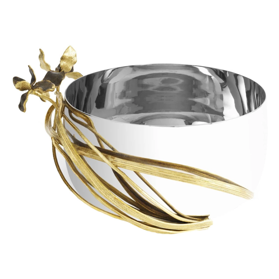 Чаша Michael Aram Черный ирис 23 см, сталь нержавеющая