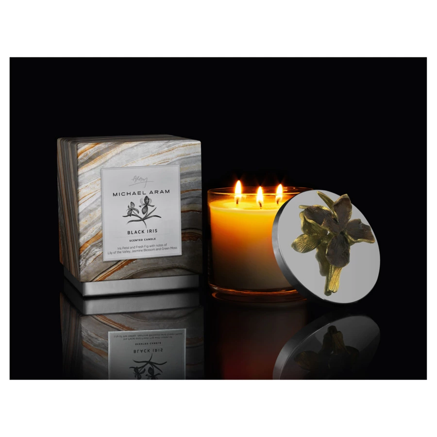 Свеча Michael Aram Черный ирис 12 см, соевый воск