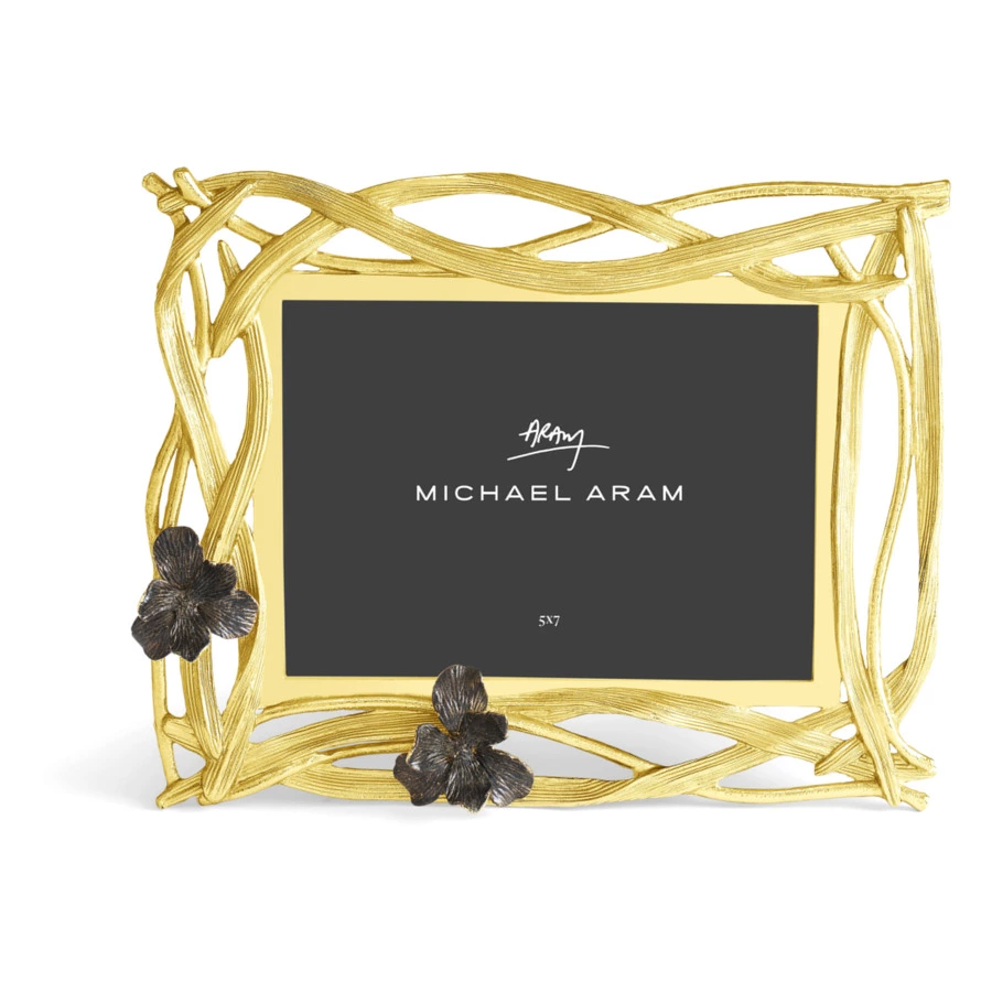 Рамка для фото Michael Aram Черный ирис 18х13 см, сталь нержавеющая