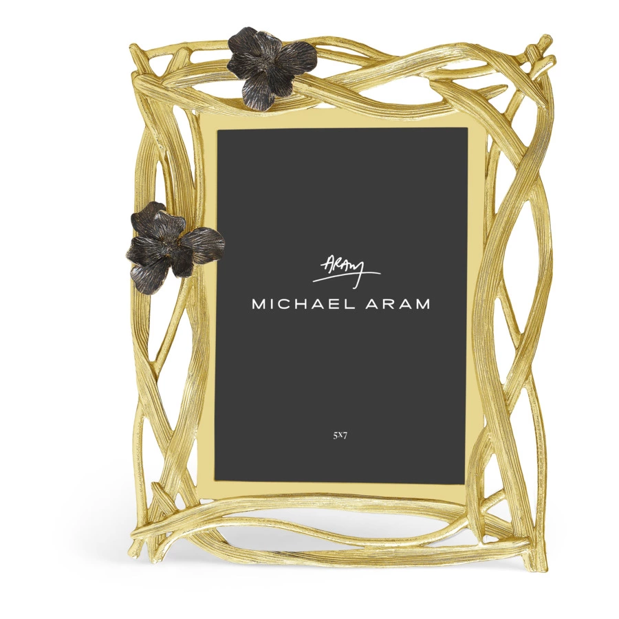 Рамка для фото Michael Aram Черный ирис 18х13 см, сталь нержавеющая