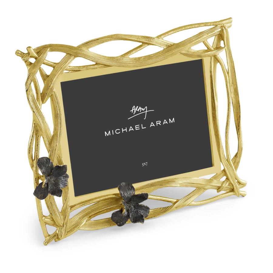 Рамка для фото Michael Aram Черный ирис 18х13 см, сталь нержавеющая