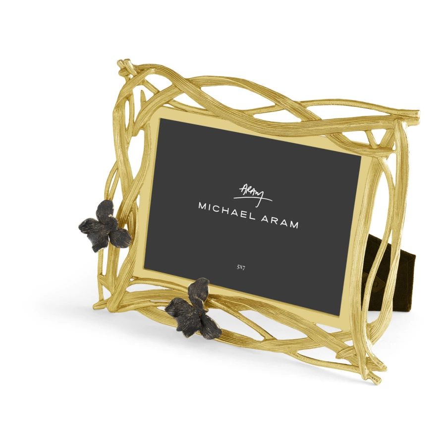 Рамка для фото Michael Aram Черный ирис 18х13 см, сталь нержавеющая