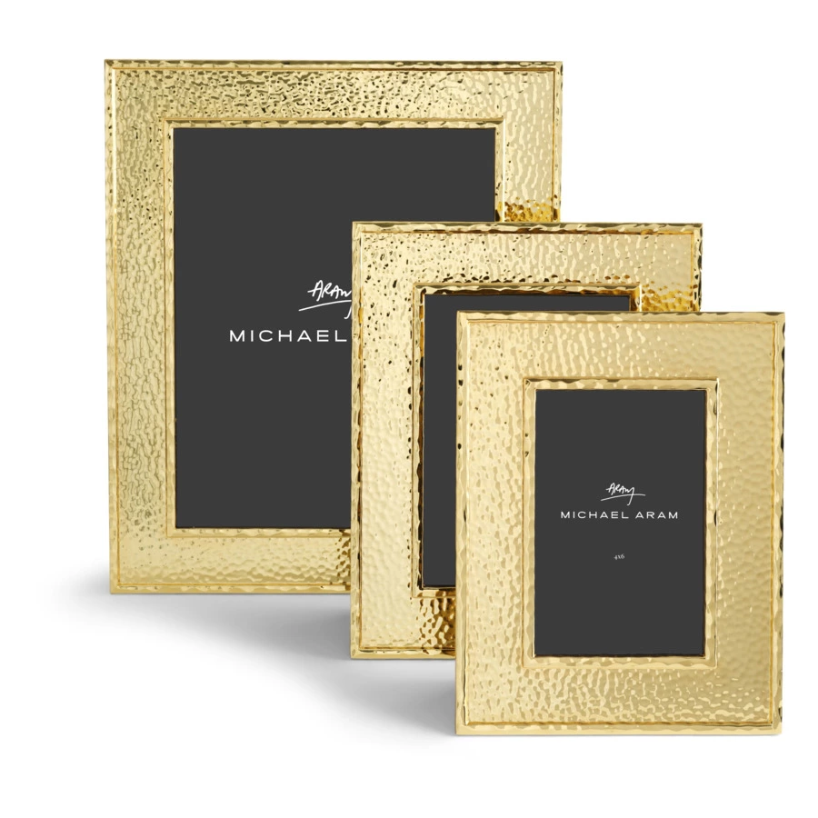 Рамка для фото Michael Aram Текстура 10х15 см, сталь нержавеющая, золотистая