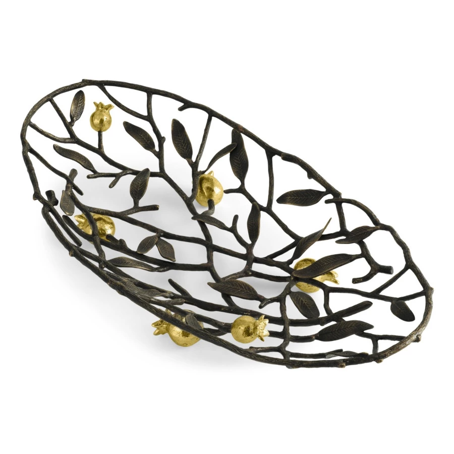 Блюдо Michael Aram Гранат 40 см, латунь