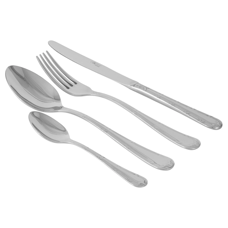 Набор столовых приборов Face Croise на 6 персон 24 предметов,  деревянная коробка