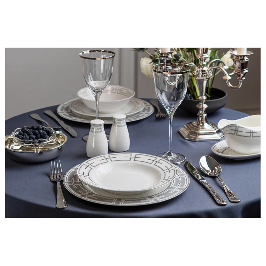 Набор столовых приборов Face Croise на 6 персон 24 предметов,  деревянная коробка