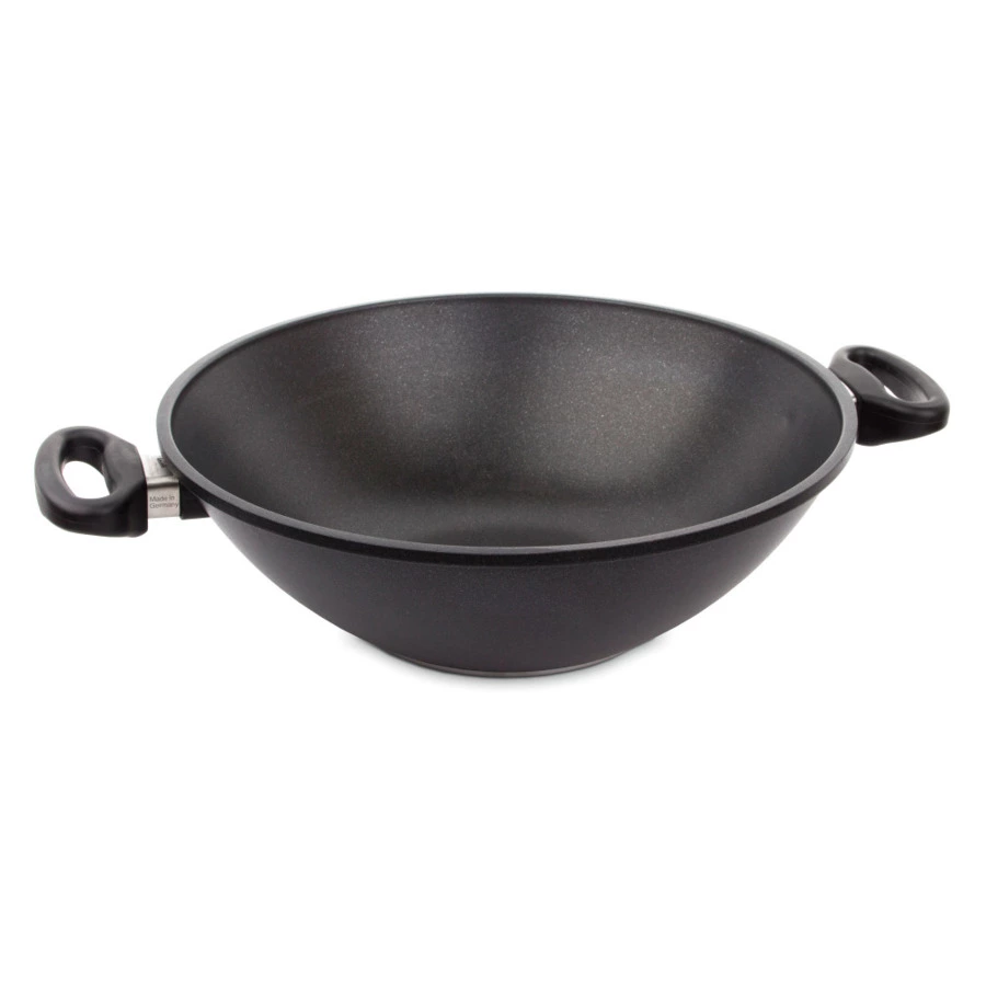 Сковорода Вок антипригарная для индукции АМТ 32х11 см, алюминий