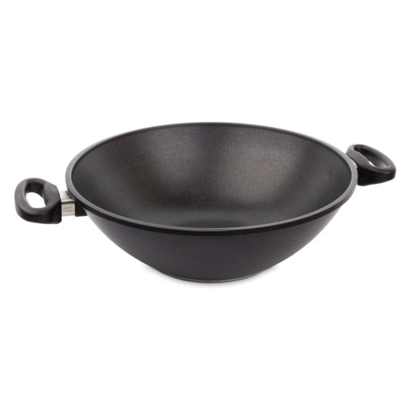 Сковорода Вок антипригарная для индукции АМТ 32х11 см, алюминий