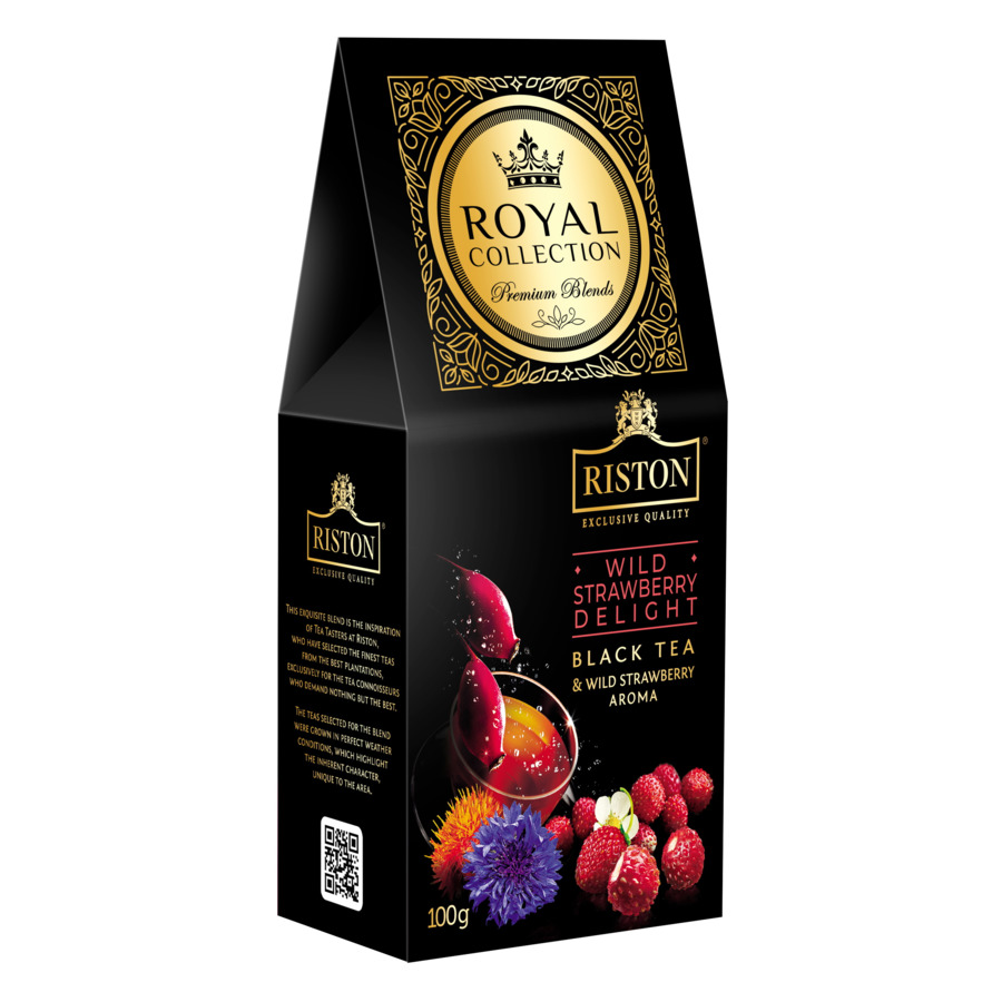 Чай чёрный цейлонский Riston Wild Strawberry 100г чай черный riston royal collection gourmet earl grey 100 г