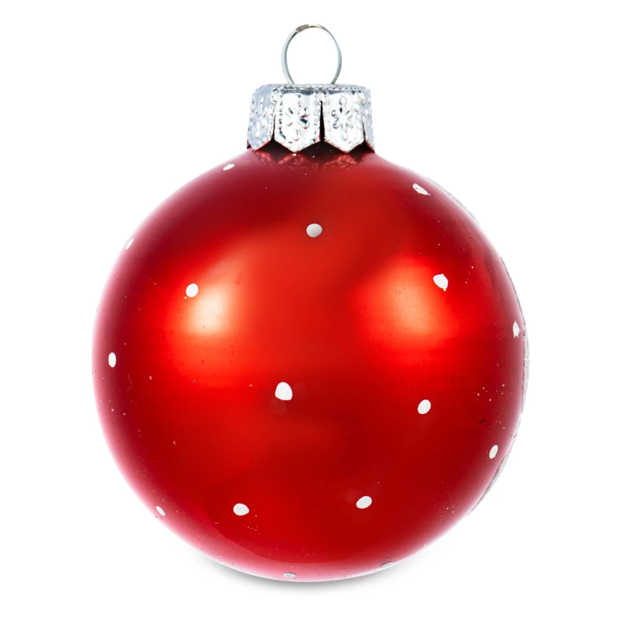 Елочное украшение шар Елочка Мороз, стекло