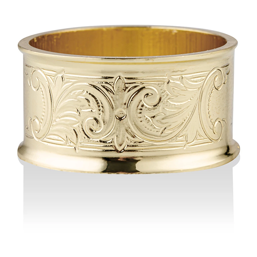 Набор колец для салфеток Queen Anne 4,5 см, 4 шт, сталь, золотой цвет