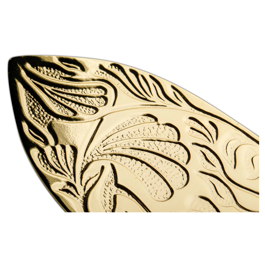 Набор для торта Queen Anne 2 предмета, нож 31 см и лопатка 26 см, золотой цвет, сталь