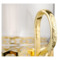 Стакан с подстаканником Queen Anne Античный, золотой цвет, стекло, сталь