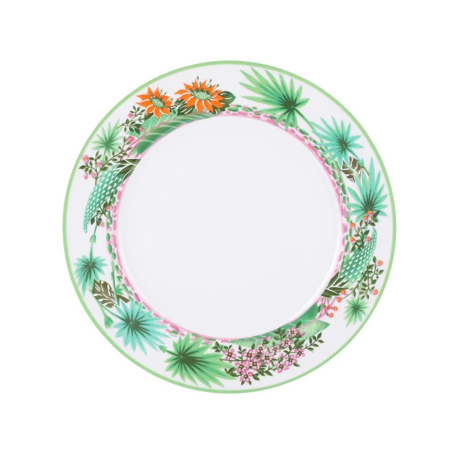 Тарелка обеденная ИФЗ Джангл Европейская-2, 27 см, фарфор твердый