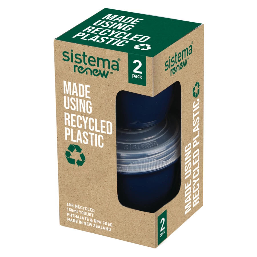 Контейнер для йогурта Sistema Renew 150 мл, 2 шт, пластик
