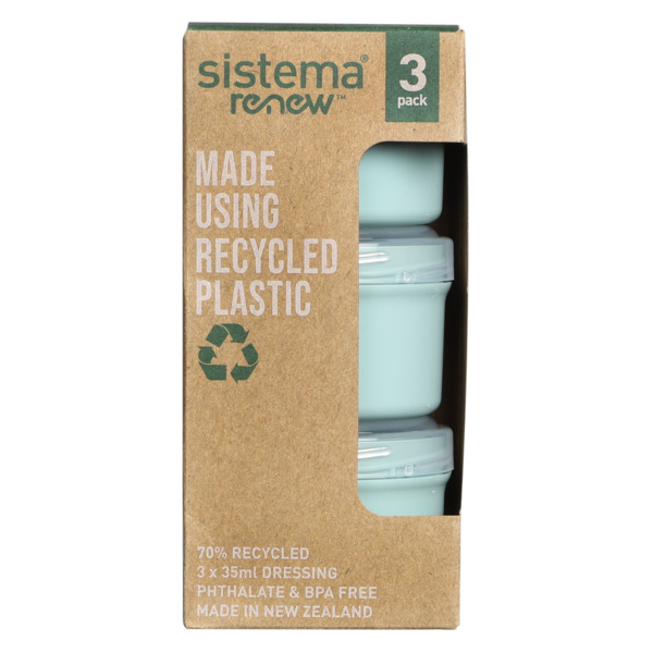 Набор контейнеров для заправки Sistema Renew 35 мл, 3 шт, пластик