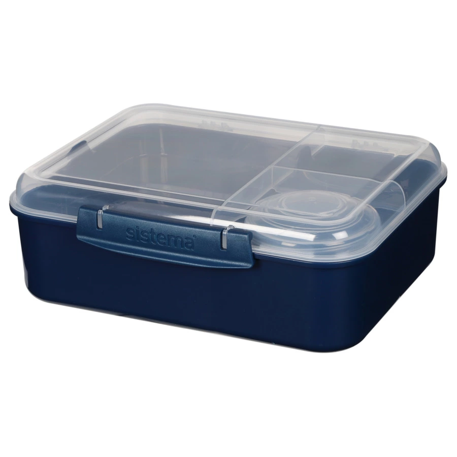 Ланч-бокс со съемными разделителями Sistema Renew 1,65 л, пластик