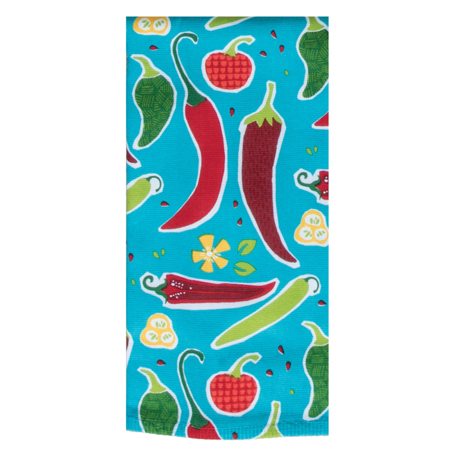 Полотенце кухонное махровое Kay Dee Designs Перцы 40х66 см, хлопок