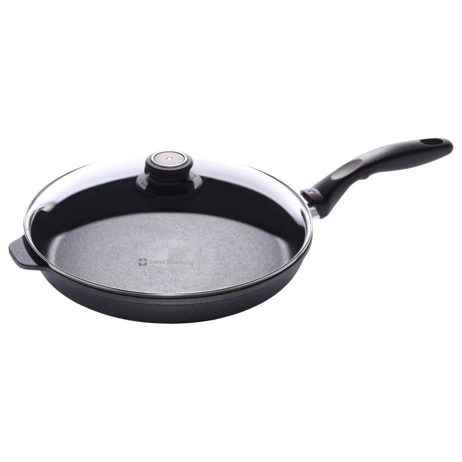 Сковорода с крышкой Swiss Diamond XD CLASSIC+ INDUCTION 28см, 2л, алюминий лито