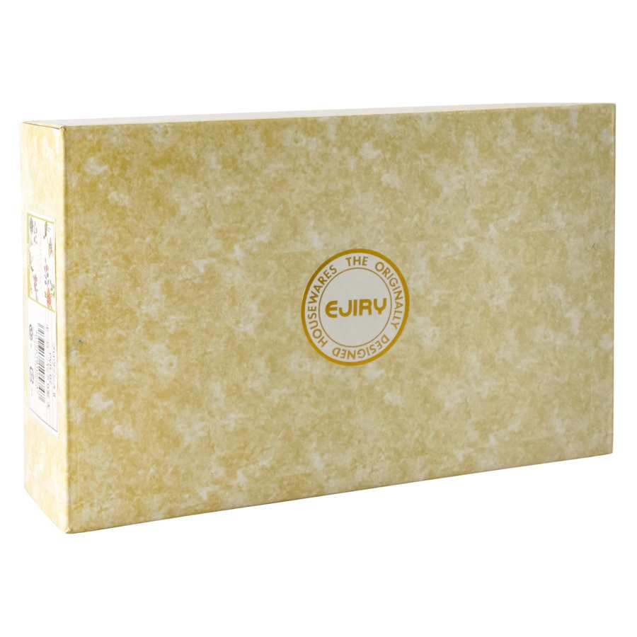 Лоток для запекания и холодца с крышкой Ejiry Прованс, 21х6,5см, эмаль, молочная