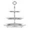 Блюдо трехъярусное Queen Anne 35 см,сталь,посеребрение