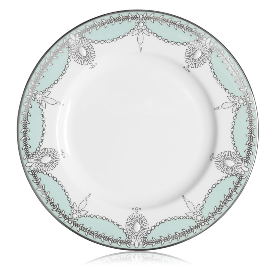 Тарелка закусочная Lenox Королевский жемчуг 20 см, голубая тарелка закусочная 20 см лефард марбл 198 234