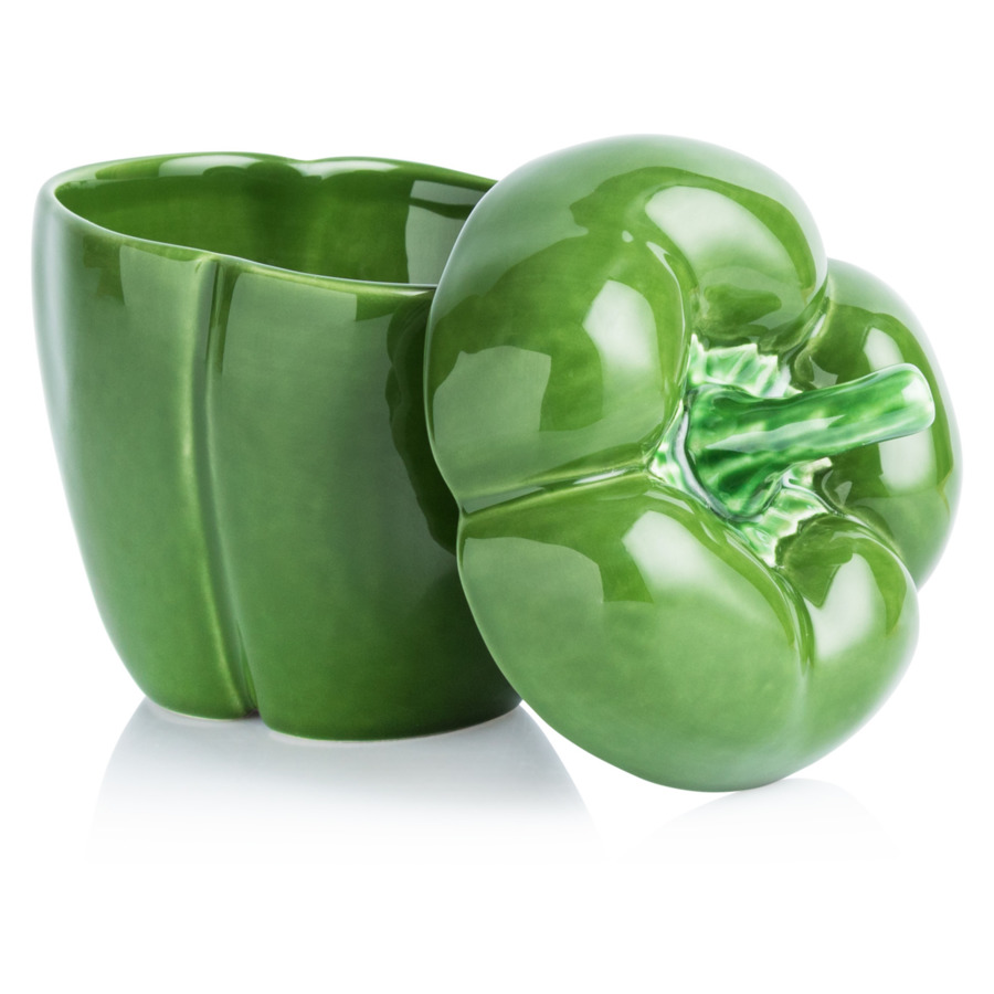 Емкость Bordallo Pinheiro Перец 12,5 см, керамика, зеленый