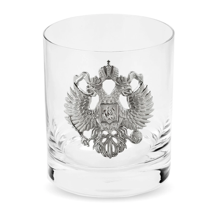 Стопка с гербом Русские самоцветы 7,47 г, серебро 925