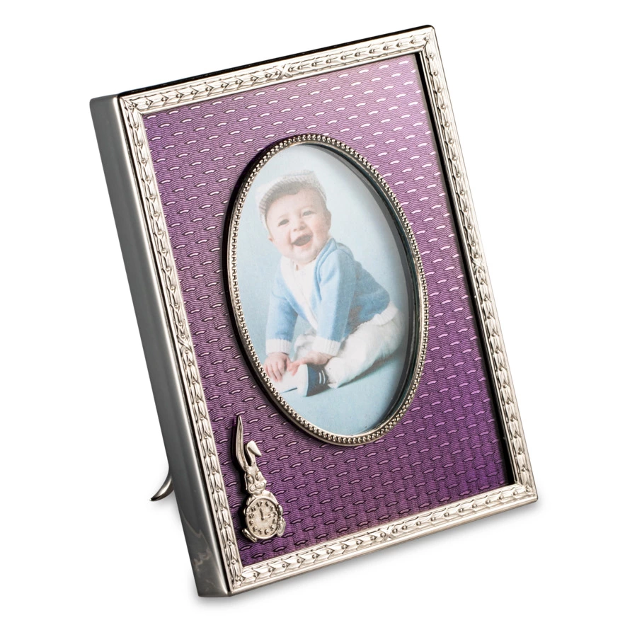 Рамка для фото Русские самоцветы 18,5х21,7 см, латунь, фиолетовая
