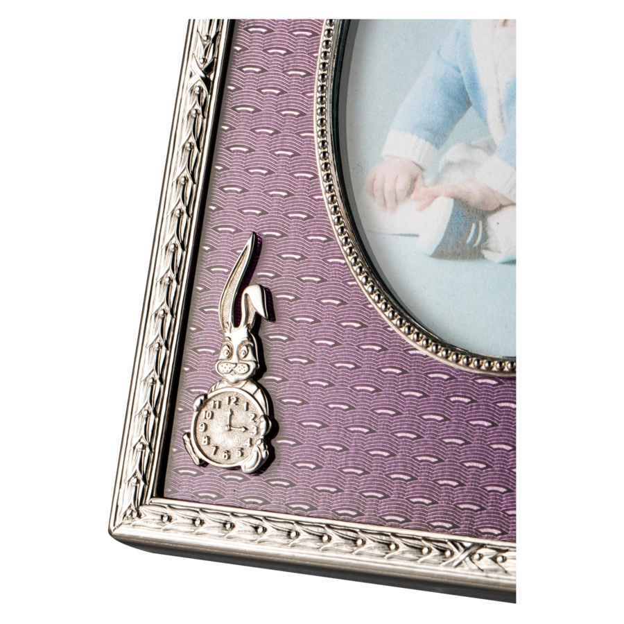 Рамка для фото Русские самоцветы 18,5х21,7 см, латунь, фиолетовая