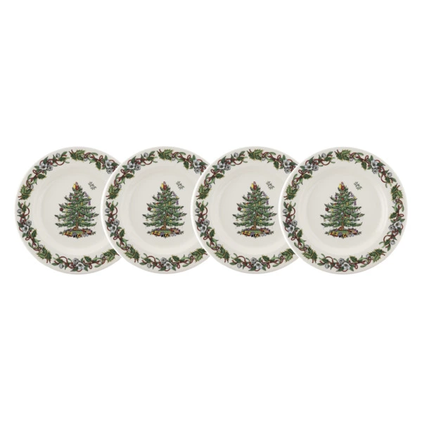 Набор тарелок обеденных Spode Рождественская ель Эксклюзив 27 см, 4 шт