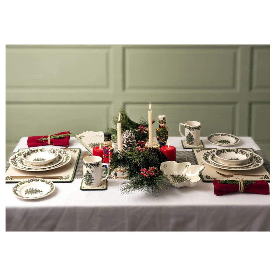 Набор салатников индивидуальных Spode Рождественская ель Эксклюзив 15 см, 4 шт